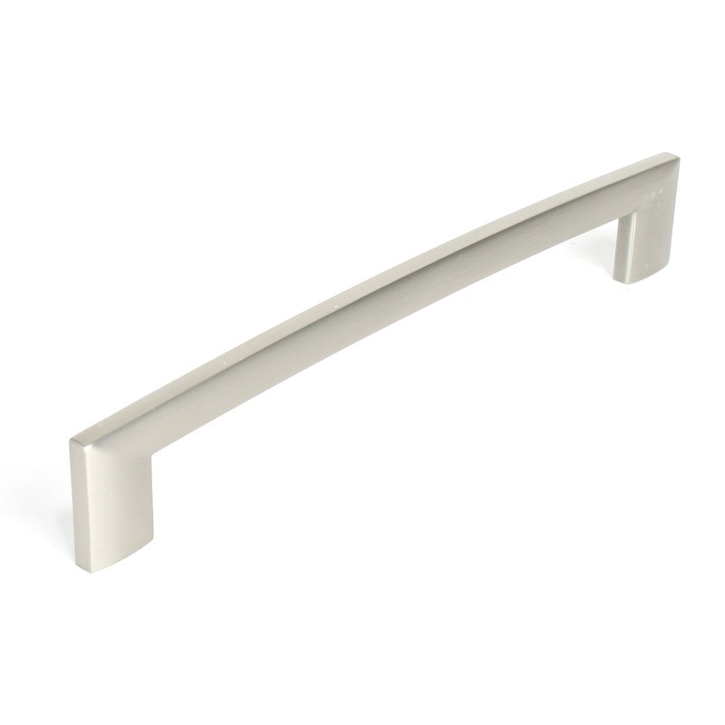 Century Cabinet Hardware Villon 192 mm cc zinc die cast pull in Dull Satin Nickel - cabinetknobsonline