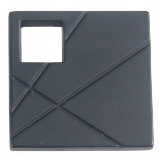 ATLAS HOMEWARES CABINET HARDWARE MODERNIST SQUARE RIGHT KNOB MATTE BLACK - cabinetknobsonline