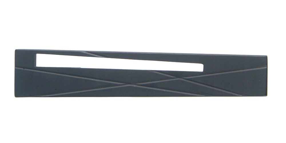 ATLAS HOMEWARES CABINET HARDWARE MODERNIST LEFT PULL 3" CC MATTE BLACK - cabinetknobsonline