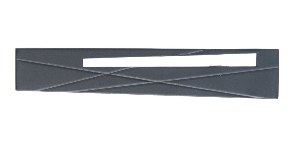 ATLAS HOMEWARES CABINET HARDWARE MODERNIST RIGHT PULL 3" CC MATTE BLACK - cabinetknobsonline