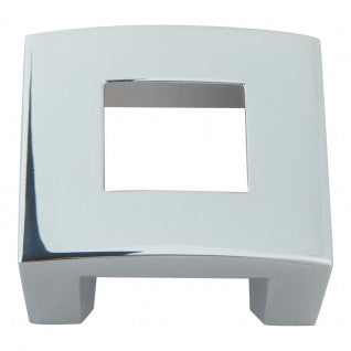 ATLAS HOMEWARES CABINET HARDWARE CENTINEL SQUARE KNOB 1.25" CC CHROME - cabinetknobsonline