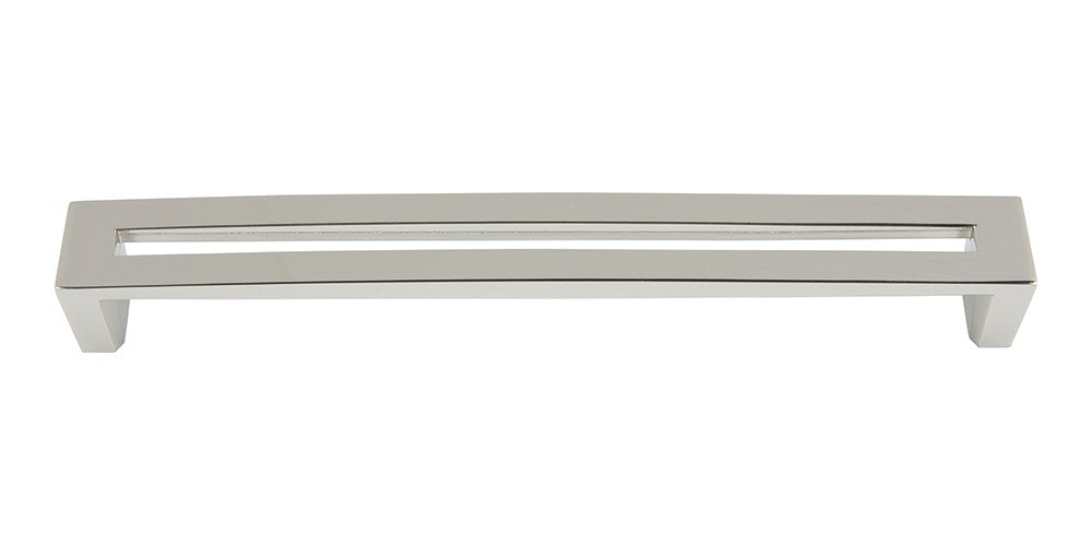 ATLAS HOMEWARES CABINET HARDWARE CENTINEL PULL 192 MM CC POLISHED NICKEL - cabinetknobsonline