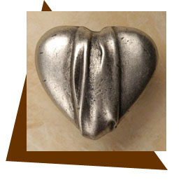 Anne at Home Hannah Heart Cabinet Knob - cabinetknobsonline