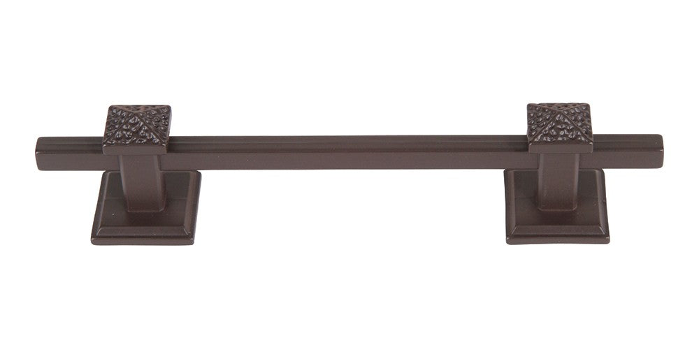 ATLAS HOMEWARES CABINET HARDWARE CA CRAFTSMAN PULL 102 MM CC AGED BRONZE - cabinetknobsonline