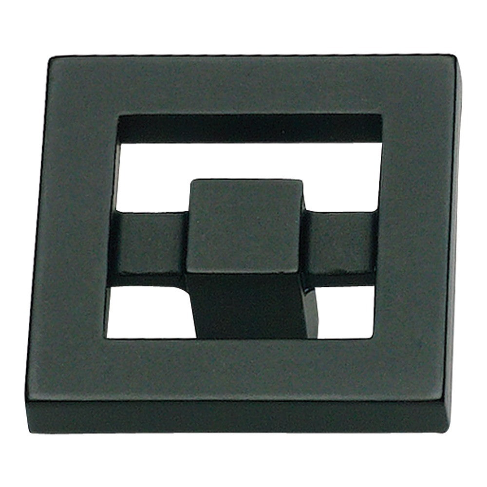 ATLAS HOMEWARES CABINET HARDWARE NOBU KNOB MATTE BLACK - cabinetknobsonline