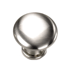 Laurey Cabinet Knobs, 7-8" Button Knob- Brushed Satin Nickel - cabinetknobsonline