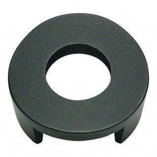 ATLAS HOMEWARES CABINET HARDWARE ROUND CENTINEL KNOB MATTE BLACK - cabinetknobsonline