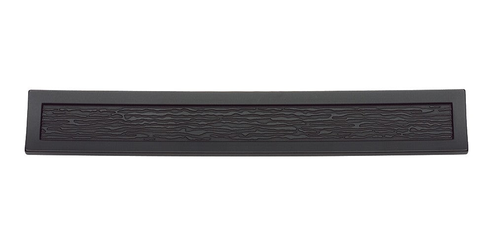 ATLAS HOMEWARES CABINET HARDWARE PRIMITIVE PULL 128 MM CC MATTE BLACK - cabinetknobsonline