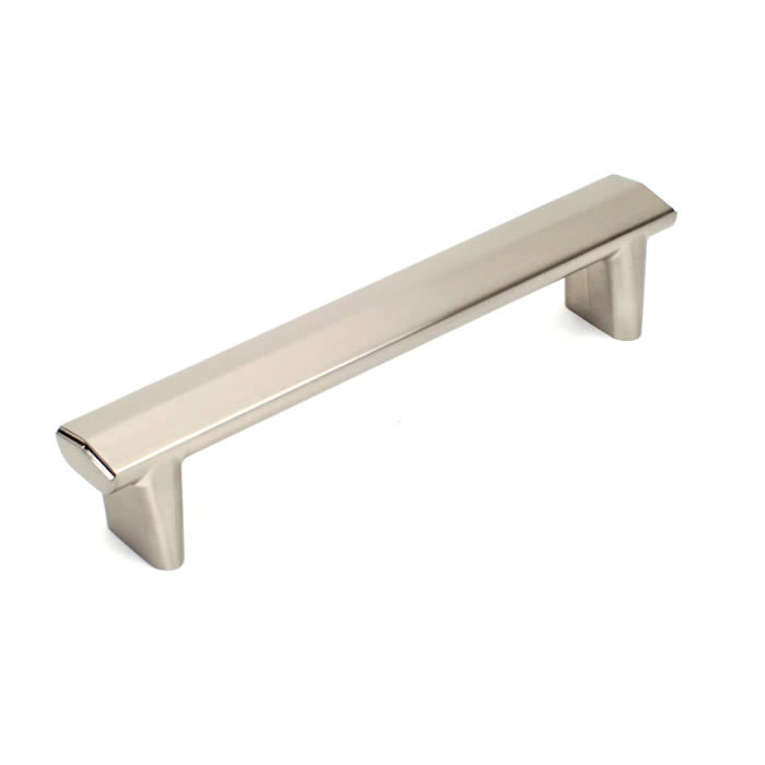 Century Cabinet Hardware L'attitude - 128 mm cc zinc Pull in Satin Nickel - cabinetknobsonline