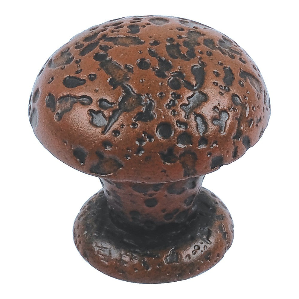 ATLAS HOMEWARES CABINET HARDWARE OLDE WORLD SMALL KNOB 1" RUST - cabinetknobsonline