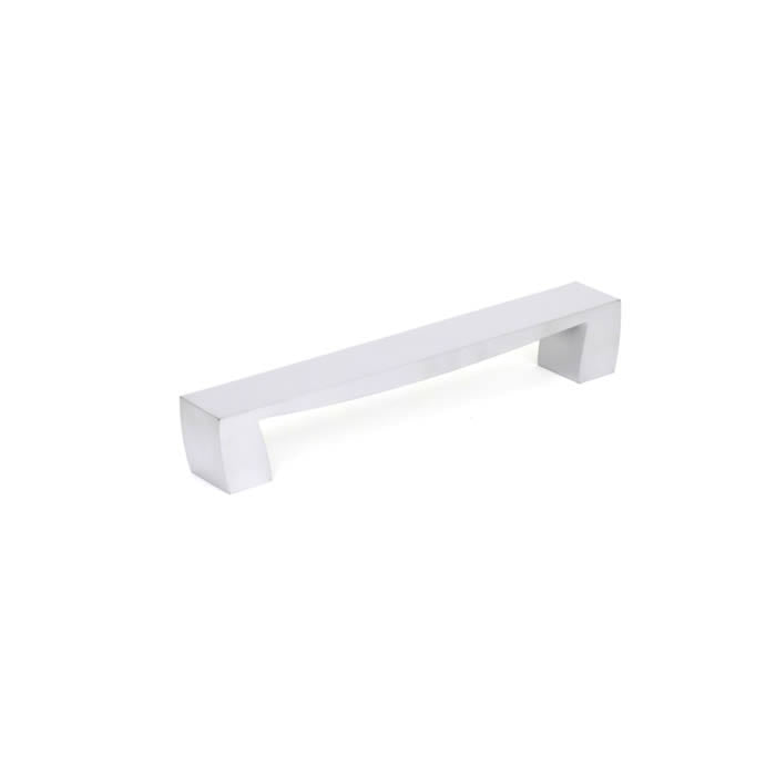 Century Cabinet Hardware Fairmont - Zinc Die Cast, 160mm cc Pull, Dull Chrome Europe - cabinetknobsonline