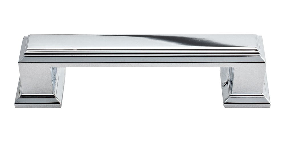 ATLAS HOMEWARES CABINET HARDWARE SUTTON PLACE PULL 3" CC CHROME - cabinetknobsonline