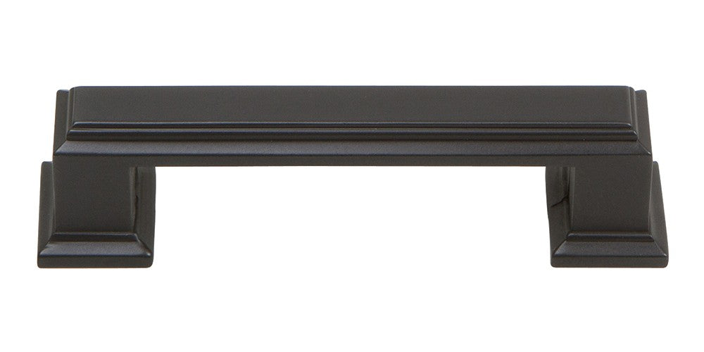 ATLAS HOMEWARES CABINET HARDWARE SUTTON PLACE PULL 3" CC MODERN BRONZE - cabinetknobsonline