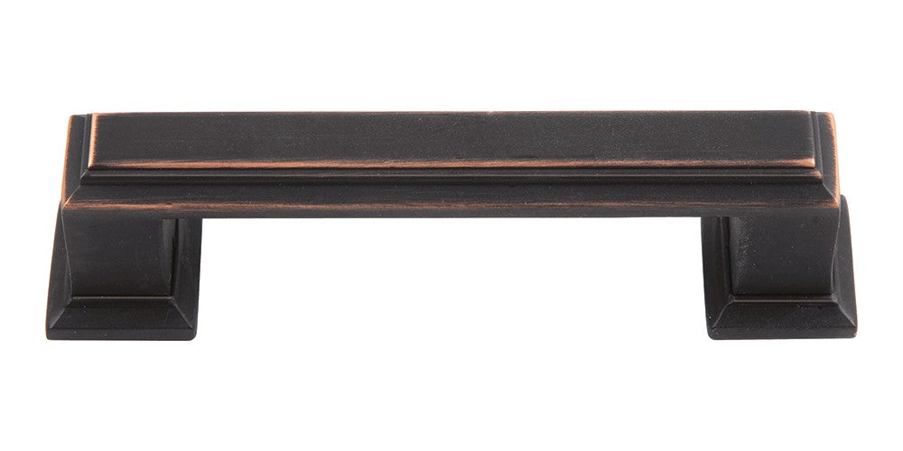 ATLAS HOMEWARES CABINET HARDWARE SUTTON PLACE PULL 3" CC VENITIAN BRONZE - cabinetknobsonline