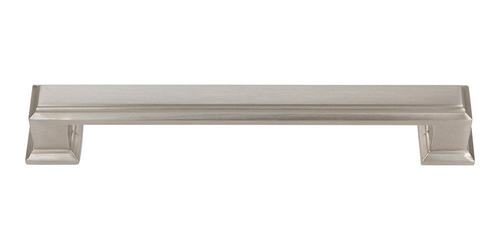 ATLAS HOMEWARES CABINET HARDWARE SUTTON PLACE PULL 128 MM CC BRUSHED NICKEL - cabinetknobsonline