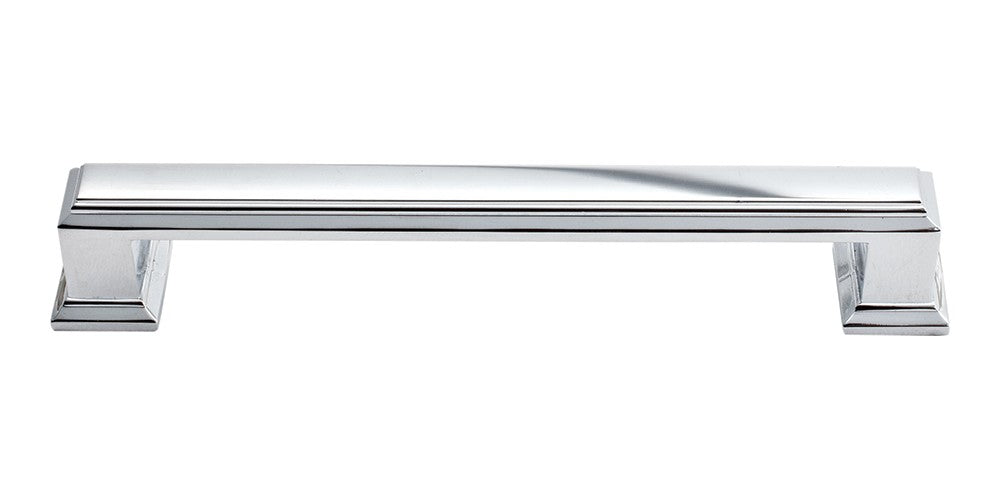 ATLAS HOMEWARES CABINET HARDWARE SUTTON PLACE PULL 128 MM CC CHROME - cabinetknobsonline