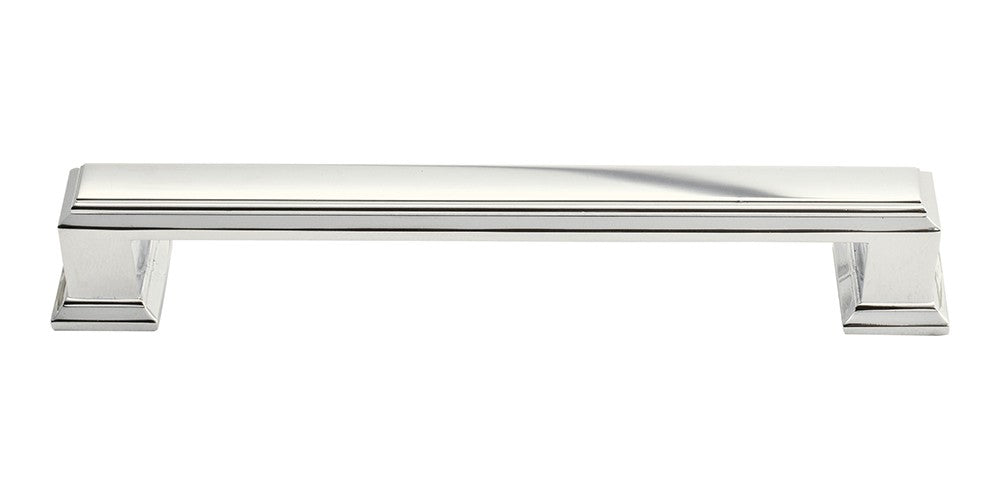 ATLAS HOMEWARES CABINET HARDWARE SUTTON PLACE PULL 128 MM CC POLISHED NICKEL - cabinetknobsonline