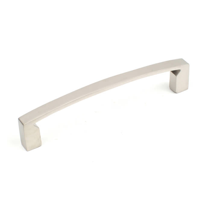 Century Cabinet Hardware Fairmont - Zinc Die Cast, 128mm cc Pull, Matte Nickel Europe - cabinetknobsonline