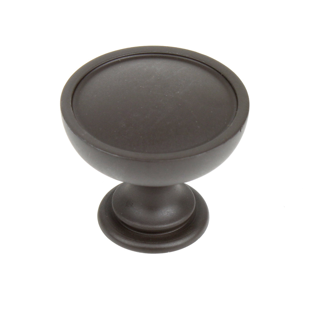 Century Cabinet Hardware Caledonia 1-3-8" diameter zinc die cast knob in Oil Rubbed Bronze - cabinetknobsonline