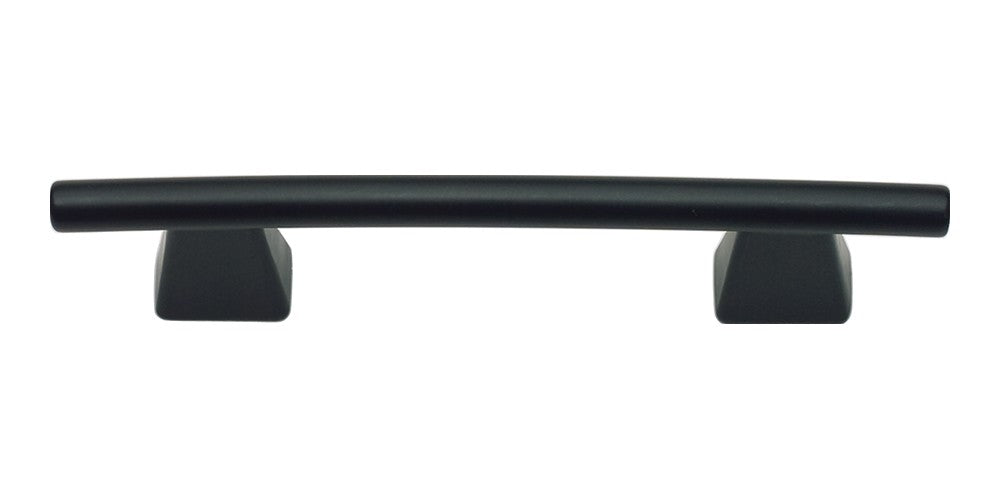 ATLAS HOMEWARES CABINET HARDWARE FULCRUM PULL 3" CC MATTE BLACK - cabinetknobsonline