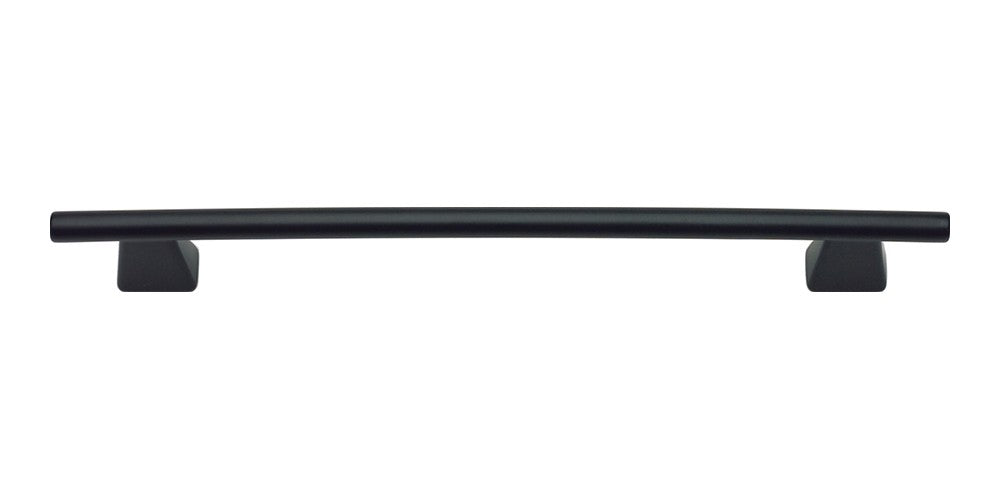 ATLAS HOMEWARES CABINET HARDWARE FULCRUM PULL 160 MM CC MATTE BLACK - cabinetknobsonline