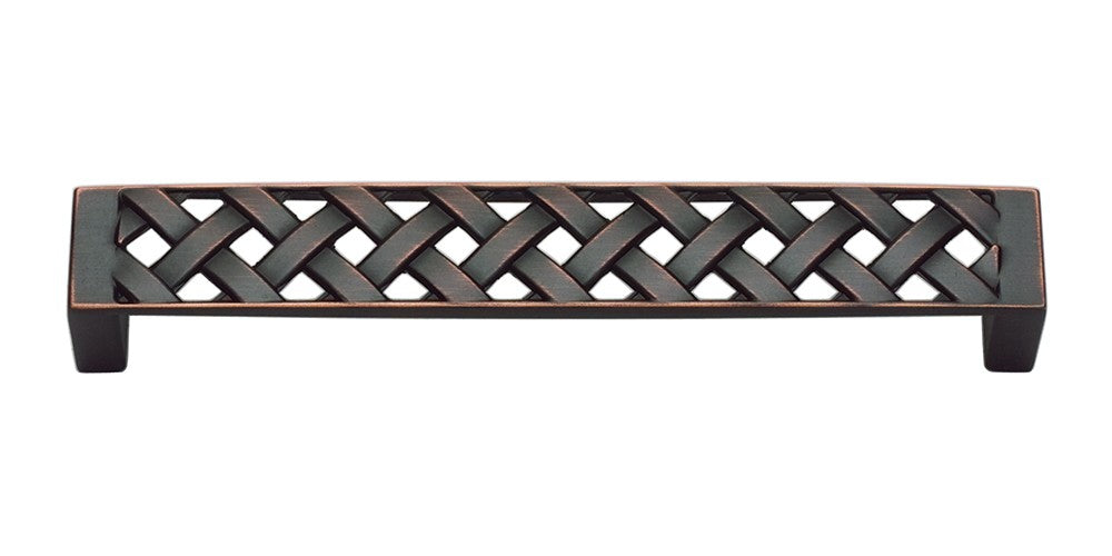 ATLAS HOMEWARES CABINET HARDWARE LATTICE PULL 128 MM CC VENITIAN BRONZE - cabinetknobsonline