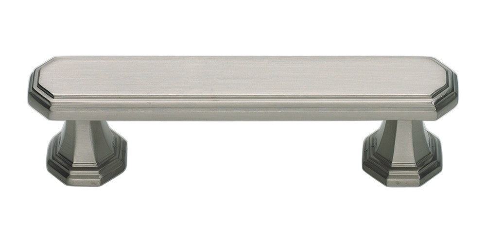 ATLAS HOMEWARES CABINET HARDWARE DICKINSON PULL 3 " CC BRUSHED NICKEL - cabinetknobsonline