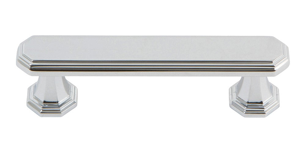 ATLAS HOMEWARES CABINET HARDWARE DICKINSON PULL 3 " CC CHROME - cabinetknobsonline