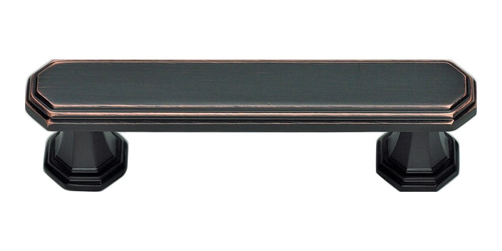 ATLAS HOMEWARES CABINET HARDWARE DICKINSON PULL 3 " CC VENITIAN BRONZE - cabinetknobsonline