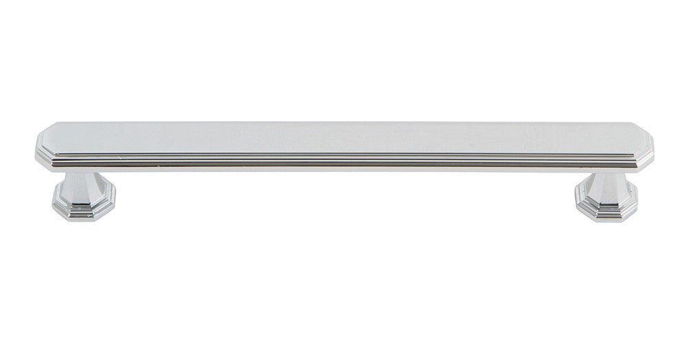 ATLAS HOMEWARES CABINET HARDWARE DICKINSON PULL 160 MM CC CHROME - cabinetknobsonline