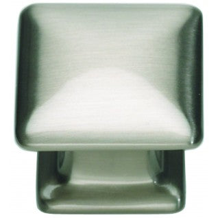 ATLAS HOMEWARES CABINET HARDWARE ALCOTT SQUARE KNOB BRUSHED NICKEL - cabinetknobsonline