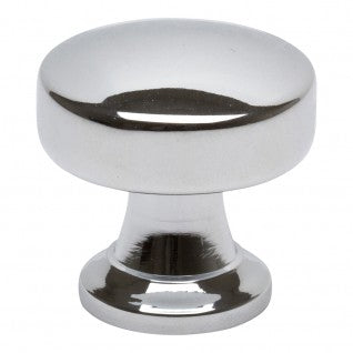 ATLAS HOMEWARES CABINET HARDWARE BROWNING ROUND KNOB CHROME - cabinetknobsonline