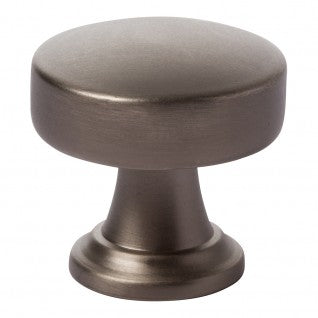 ATLAS HOMEWARES CABINET HARDWARE BROWNING ROUND KNOB SLATE - cabinetknobsonline