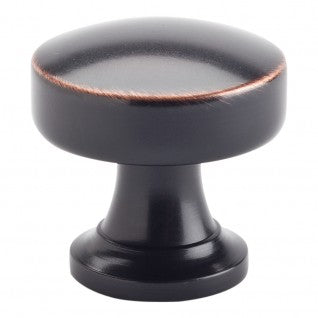 ATLAS HOMEWARES CABINET HARDWARE BROWNING ROUND KNOB VENITIAN BRONZE - cabinetknobsonline