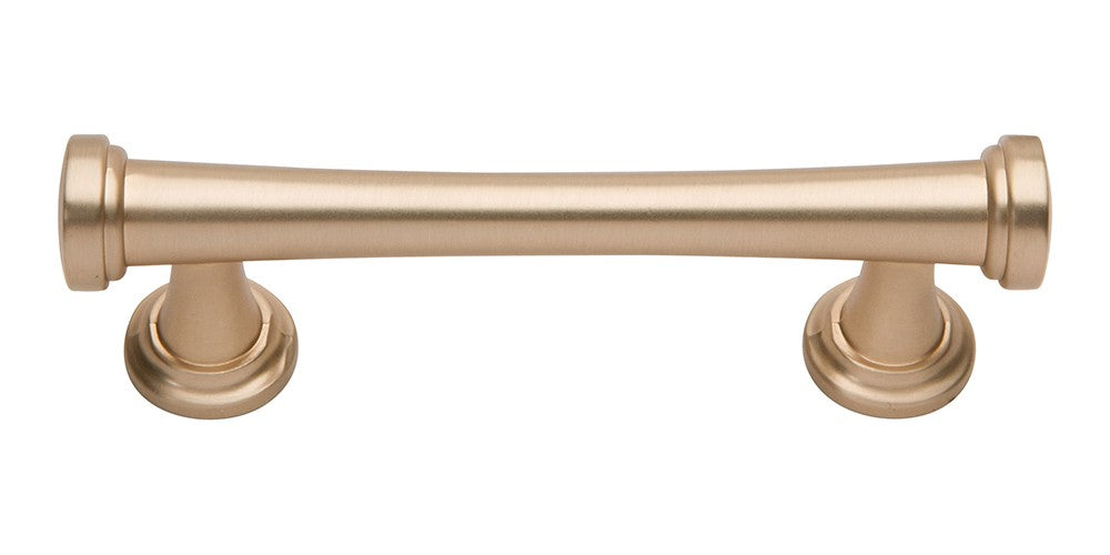 ATLAS HOMEWARES CABINET HARDWARE BROWNING PULL 3" CC CHAMPAGNE - cabinetknobsonline