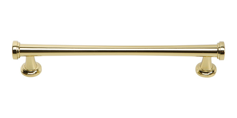 ATLAS HOMEWARES CABINET HARDWARE BROWNING PULL 160 MM CC FRENCH GOLD - cabinetknobsonline