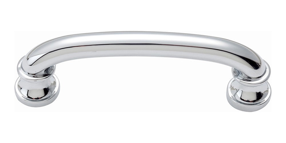 ATLAS HOMEWARES CABINET HARDWARE SHELLEY PULL 3" CC CHROME - cabinetknobsonline