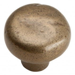 ATLAS HOMEWARES CABINET HARDWARE DISTRESSED ROUND KNOB CHAMPAGNE - cabinetknobsonline