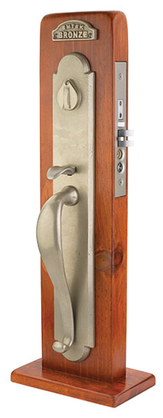Emtek Door Hardware Sandcast Bronze  Topeka Mortise Entryset - cabinetknobsonline