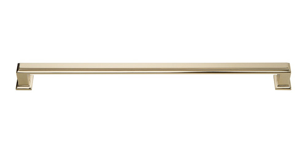 ATLAS HOMEWARES CABINET HARDWARE SUTTON PLACE PULL 288 MM CC FRENCH GOLD - cabinetknobsonline