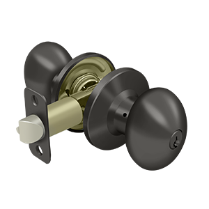 Deltana Architectural Hardware Residential Locks: Home Series Egg Knob Entry each - cabinetknobsonline