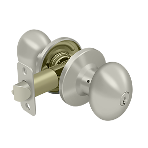 Deltana Architectural Hardware Residential Locks: Home Series Egg Knob Entry each - cabinetknobsonline