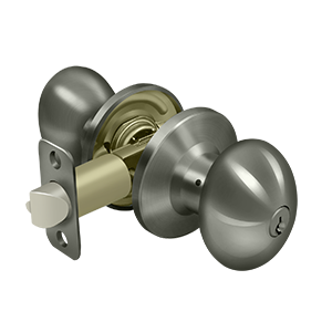 Deltana Architectural Hardware Residential Locks: Home Series Egg Knob Entry each - cabinetknobsonline