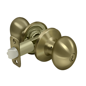 Deltana Architectural Hardware Residential Locks: Home Series Egg Knob Entry each - cabinetknobsonline