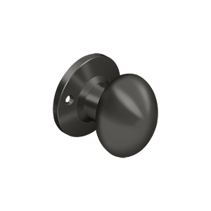 Deltana Architectural Hardware Residential Locks: Home Series Egg Knob Dummy each - cabinetknobsonline