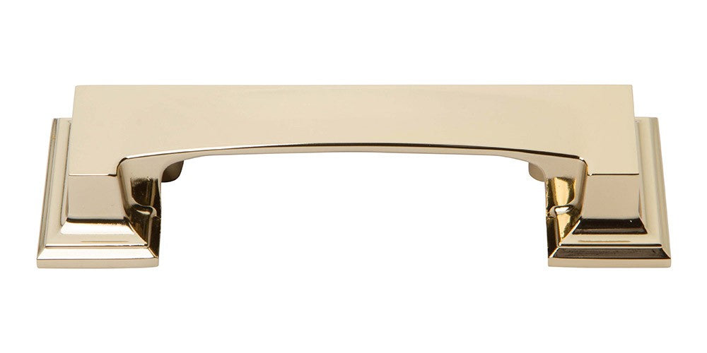 ATLAS HOMEWARES CABINET HARDWARE SUTTON PLACE BIN CUP PULL FRENCH GOLD - cabinetknobsonline