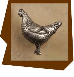 Anne At Home Hen Cabinet Knob - Left - cabinetknobsonline