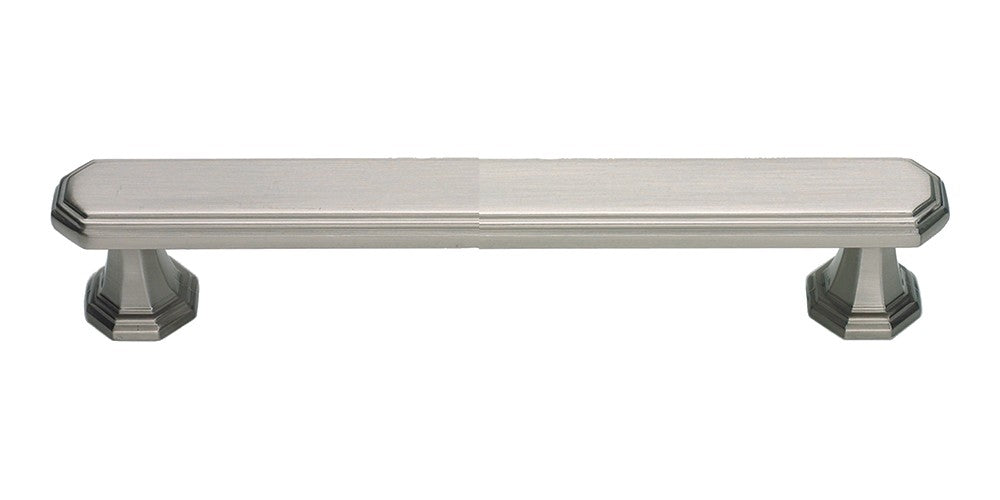 ATLAS HOMEWARES CABINET HARDWARE DICKINSON PULL 128 MM CC BRUSHED NICKEL - cabinetknobsonline