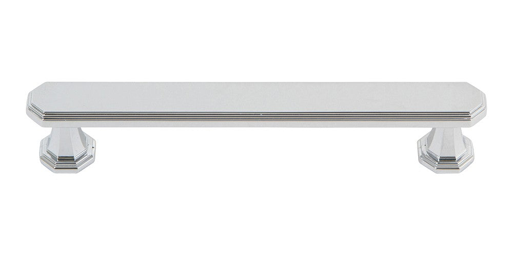 ATLAS HOMEWARES CABINET HARDWARE DICKINSON PULL 128 MM CC CHROME - cabinetknobsonline