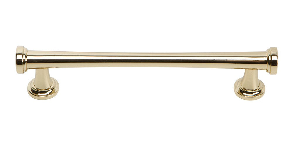 ATLAS HOMEWARES CABINET HARDWARE BROWNING PULL 128 MM CC FRENCH GOLD - cabinetknobsonline